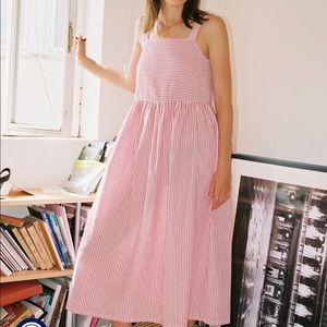 ATA Sundress in blue and white, size L